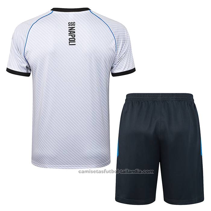 Chandal del Napoli Manga Corta 25/26 Blanco - Pantalon Corto